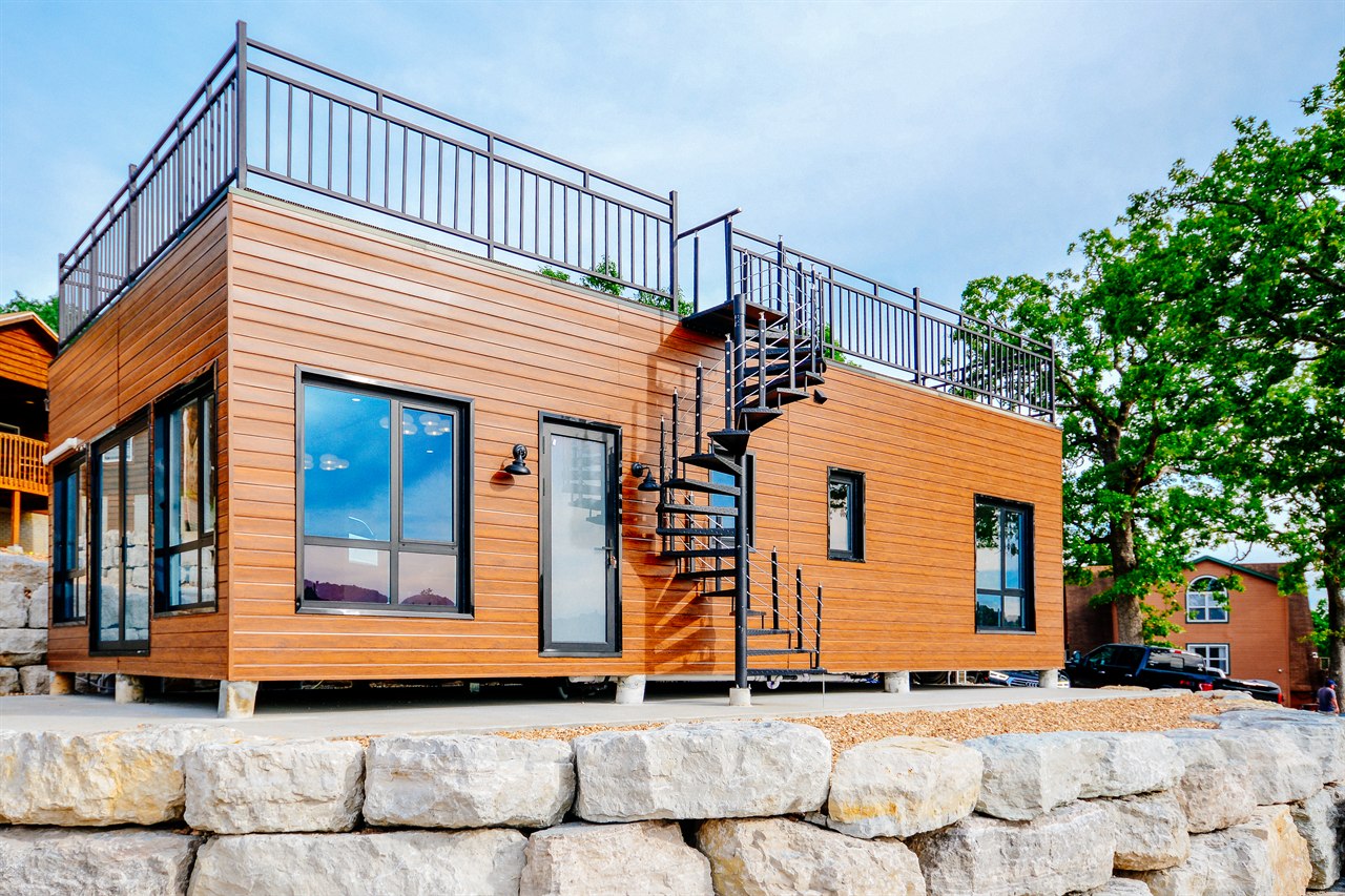 Completed R02 steel-framed permanent residence