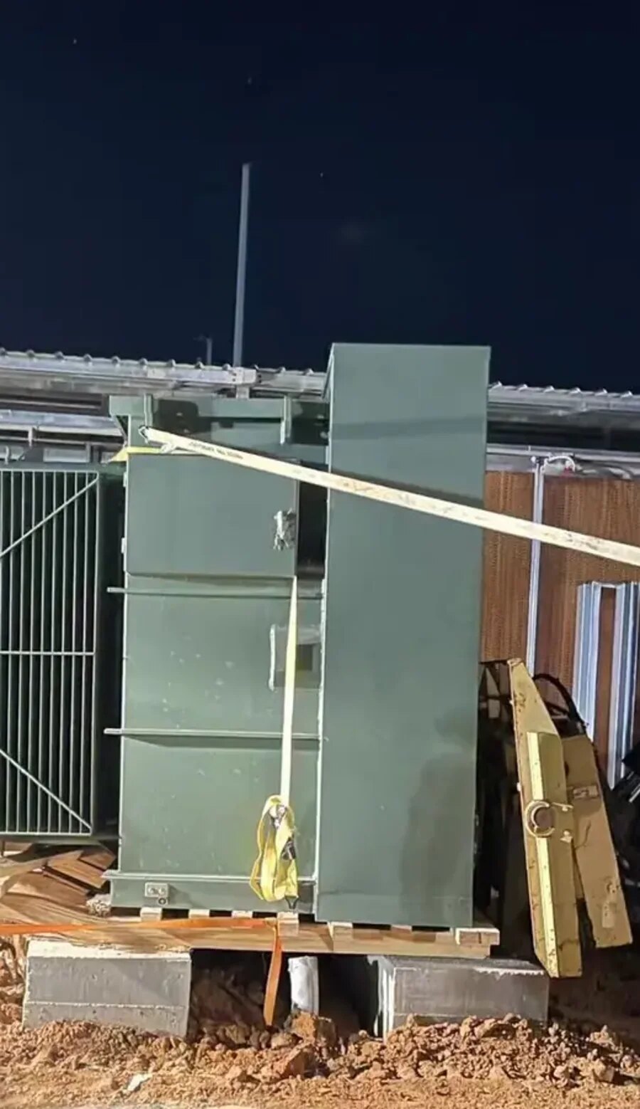 Transformer work area used to review equipment placement and field readiness