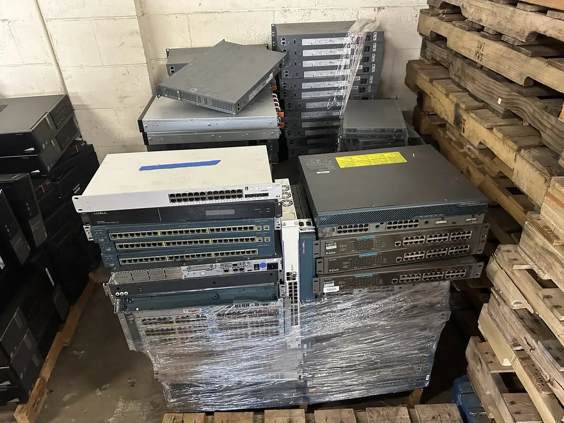 Palletized equipment logistics used to explain infrastructure staging