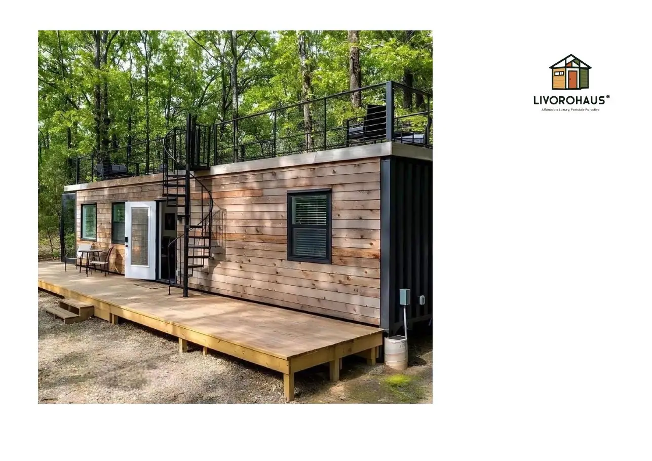 Preview of single storey 1 BHK customizable prefabricated home floor plan