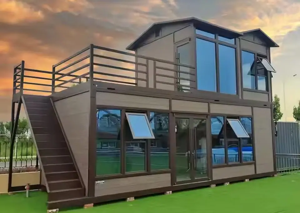 Rooftop retreat prefabricated modular home exterior