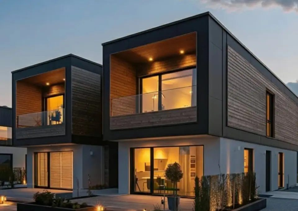 Villa-grade modular family home exterior