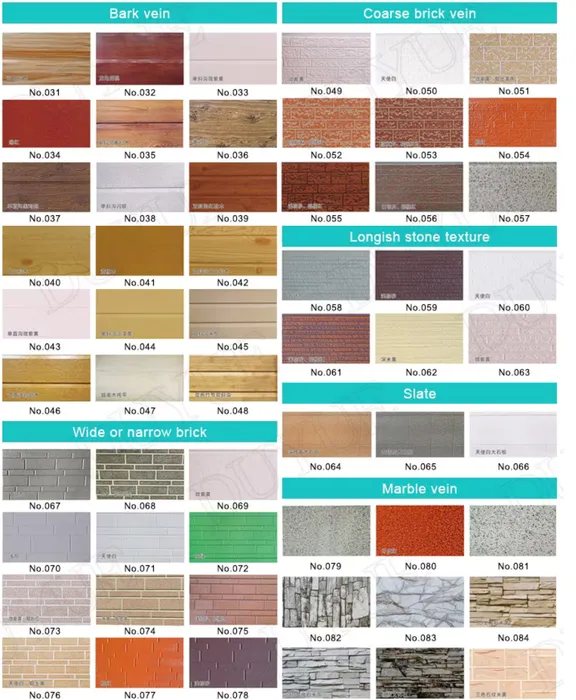 Representative exterior cladding board sample for R02 review