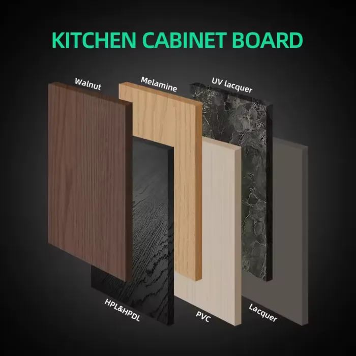 Representative kitchen cabinet board sample for R02 review