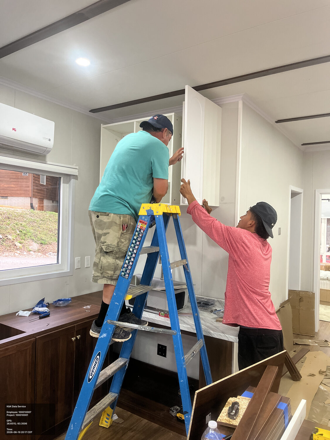 Residential equipment and finish work in progress